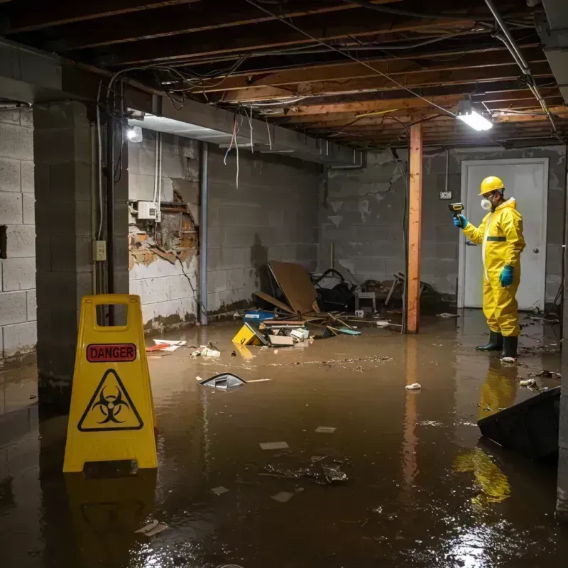 Flooded Basement Electrical Hazard in Loughman, FL Property